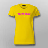 Desi Meme Quote Women Tee - Hindi Urdu Humor by Teez