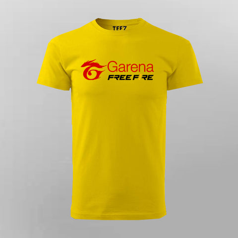 Garena-free-fire-yellow-half-sleeve-t-shirt