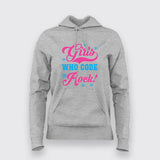 Girls Who Code Rock Programming Hoodie From Teez.