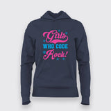 Girls Who Code Rock Programming Hoodie From Teez.