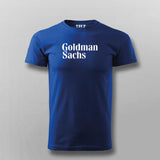 Goldman Sachs Men's Round Neck Tee - Stylish Financial Wear