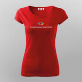 GDSC- Google developer student club T-shirt For Women