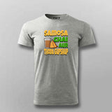 Samosa Chai & Gupshup T-Shirt  For Men - Fun Desi Vibes