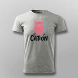 Funny Chemistry Cat T-Shirt For Men | Cation Science