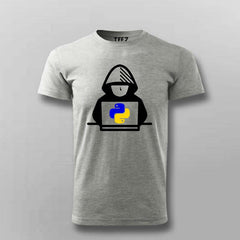 Python Hacker T-Shirt For Men – Cool Programmer & Coder