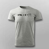 "Ctrl + X = Shortcat" Funny Men's T-Shirt for Cat Lovers