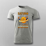 Saturn Undefeated Solar System Hula Hoop Champ T-Shirt For Men