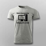 Master of Purrgramming T-Shirt For Men - For Cat-Loving Coders