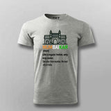 mumbaikar grey  Half Sleeve T Shirt For Men