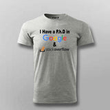 Google & Stack Overflow T-Shirt For Men - Funny Coder