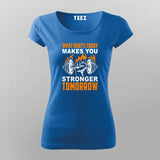 Gym Motivational Weightlifting T-Shirt For Women