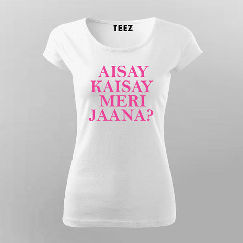 Bollywood Desi Art Women Tee - Hindi Urdu Quote by Teez