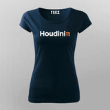 Houdini Logo T-Shirt For Women - Creativity Unleashed