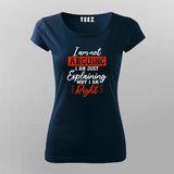 Not Arguing, Just Explaining - Women's Debate T-shirt