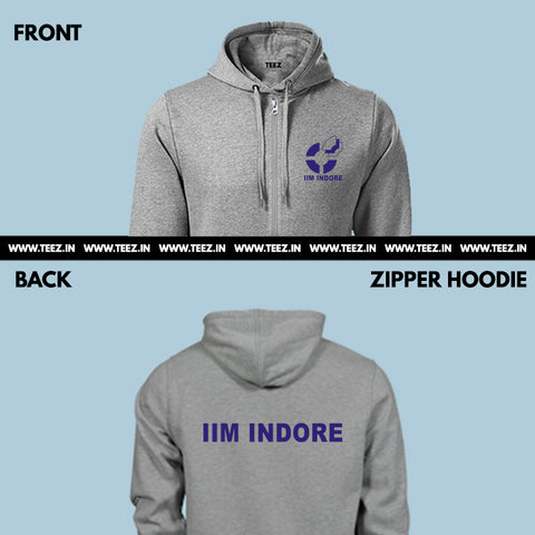 IIM-Indore-zipper-grey-hoodie