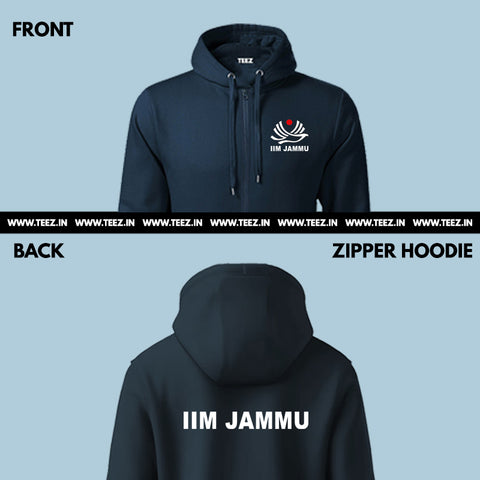 IIM-Jammu-zipper-navy-hoodie