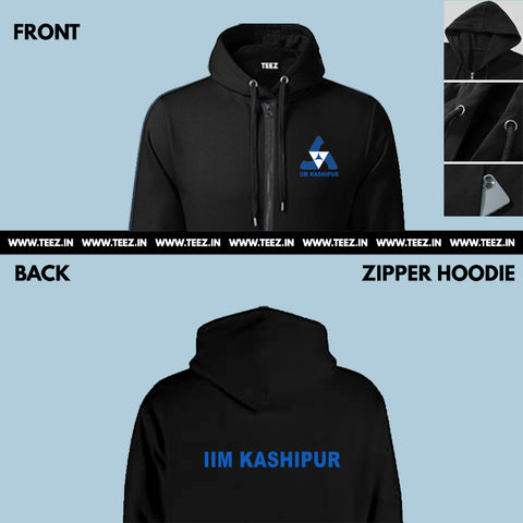 IIM-Kashipur-zipper--black-hoodie