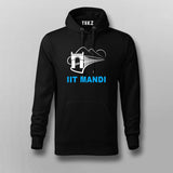 IIT MANDI Black Hoodie For Men