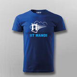 IIT MANDI Blue Half Sleeve T Shirt For Men 