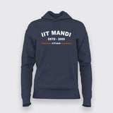 IIT Mandi Modern Fit Hoodie ESTD 2009 - Women's