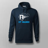 IIT MANDI Navy Hoodie For Men