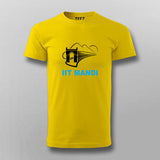 IIT MANDI YELLOW HALLF SLEEVE T SHIRT FOR MEN 
