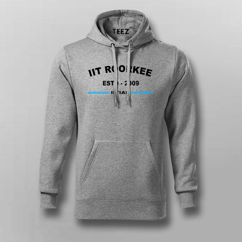 IIT Roorkee ESTD 2001 Men's Cotton Hoodie - Heritage Edition