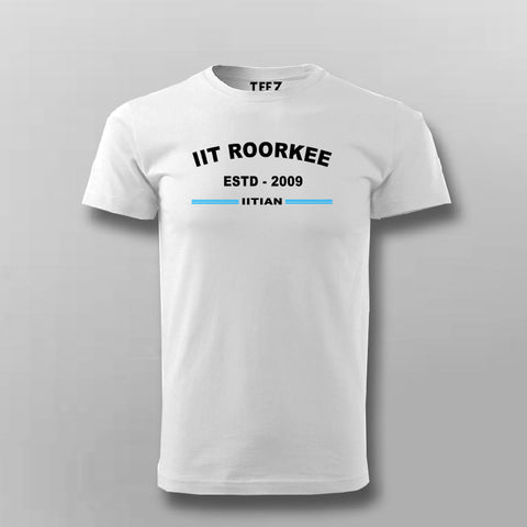 IIT Roorkee ESTD 2001 Men's Cotton Tee - Heritage Edition