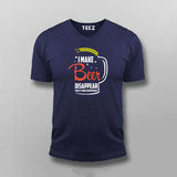 Beer Disappears Tee - Funny and Bold Drinker's Wear by Teez