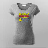 IRUNGABHAIIgreyhalfsleevetshirtforwomen