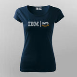 Ibm Aws Logo T-Shirt For Women