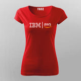 Ibm Aws Logo T-Shirt For Women