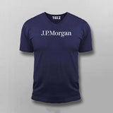 JP Morgan Men's Round Neck Tee - Stylish Financial Wear by Teez