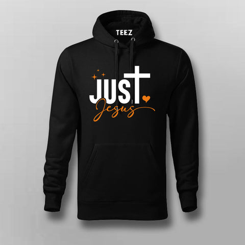 Just Jesus - Simple Faith-Based Men's Hoodie