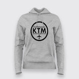 KTM, Kathmandu Tribhuvan International Airport T-Shirt For Women