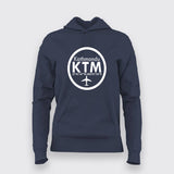 KTM, Kathmandu Tribhuvan International Airport T-Shirt For Women