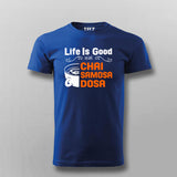 Life Is Good Chai Samosa Tee - Indian Vibes by Teez