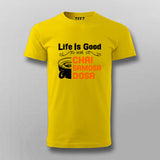 Life Is Good Chai Samosa Tee - Indian Vibes by Teez