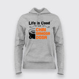 Life Is Good Chai Samosa Women's Tee - Indian Vibes by Teez