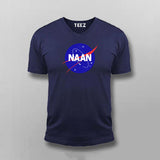 NAANNavyVNeckTShirtForMen