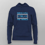 Geeks Will Ctrl+S The World T-Shirt For Women