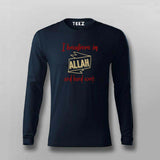 Believe in Allah and Hard Work T-Shirt for Men