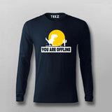 You Are Offline" T-Shirt  For Men – Classic No Internet Fun