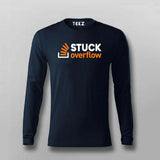 Stuck Overflow T-Shirt For Men – Funny Programmer & Developer