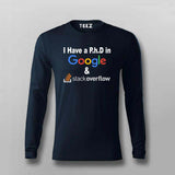 Google & Stack Overflow T-Shirt For Men - Funny Coder