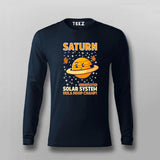 Saturn Undefeated Solar System Hula Hoop Champ T-Shirt For Men