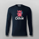 Funny Chemistry Cat T-Shirt For Men | Cation Science