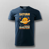 Saturn Undefeated Solar System Hula Hoop Champ T-Shirt For Men