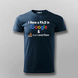 Google & Stack Overflow T-Shirt For Men - Funny Coder