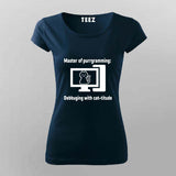 Master of Purrgramming T-Shirt For Women - For Cat-Loving Coders